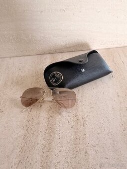 Sluneční brýle Ray-Ban Aviator (zlaté/hnědé)