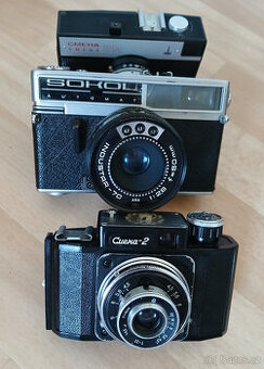Fotoaparáty (Cmeha Smena 8m, Cuera 2, Sokol automat)