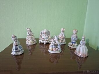 Sada 7 porcelánových sošek – výška 13 cm