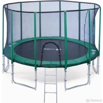 Trampolína 366 cm GOFIT s bezpečnostní sítí + schůdky