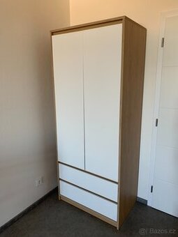 JYSK BILLUND šatní skříň, bílá / dub