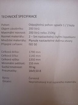 Posypový vozík