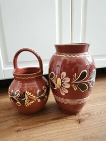 Sada malovaných nádob chodská keramika