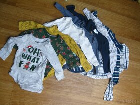 Kojenecké oblečení - body, trička, kabátek, velikost 80 - 1