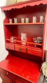 Retro kredenc, mísník, sekretář, knihovna, komoda