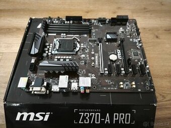 MSI Z370-A PRO socket 1151 8. a 9 gen CPU M.2 slot Nová