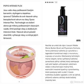 Tvářenka Physicians Formula ,sérum na vlasy
