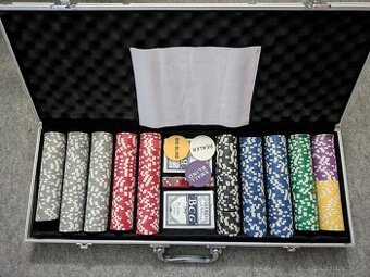 Sada na poker 500ks žetonů