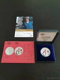 Stříbrná mince 500 Kč 2022 Motocykl Jawa 250 PROOF