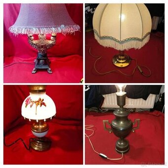 Lampy na prodej - petrolejové, na elektriku atd celkem 16 ks