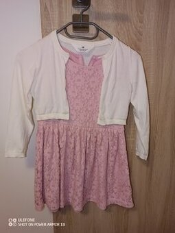 Šaty + bolerko vel 110/116