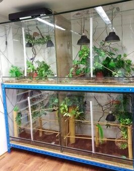 Sestava terarii horni a dolní větrání,posouvaci dvířka, včet