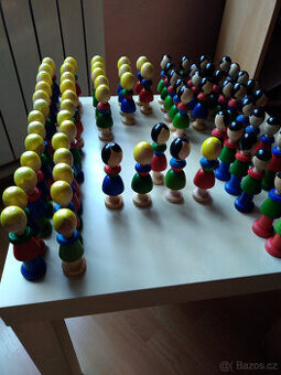 Dřevěné figurky - panáčci a panenky- NOVÉ