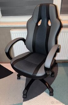 Jysk AGGESTRUP herní židle šedá/černá