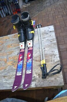 dětské ski 130 cm boty Salomon EU 36 vč holí a vázka