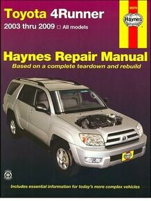 Toyota 4Runner 2003-2009 - servisní manuál