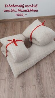 Těhotenský polštář minky béžová Mami&Mimi