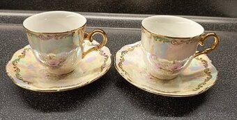 2 šálky s podšálky