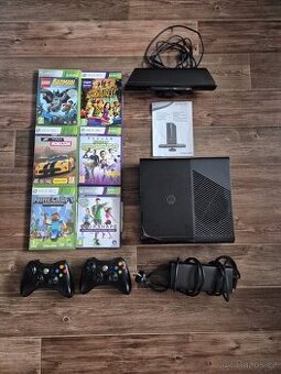 Xbox 360 + Kinect + 2 ovladače + 6 her
