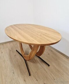 Nový stůl dub masiv 90x160 cm deska 3 cm