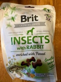 Brit Care Dog Crunchy Cracker Insects with Rabbit