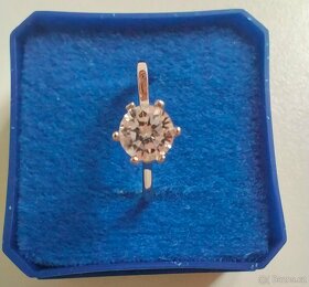 Dámský prsten stříbro s kamenem, vel. 51, Ag 925/1000, NEW