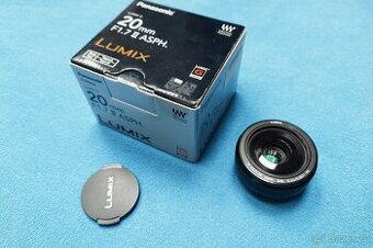 Prodám Panasonic Lumix G 20 mm f/1,7 Asph. II M4/3