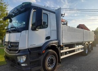 Mercedes-Benz ANTOS-6x2-Valník+HR-PALFINGER PK 22002 EH E