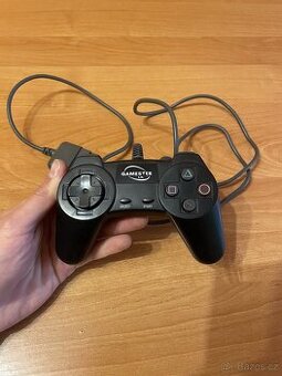 Ovladač pro PlayStation 1 a 2 - černý - 1