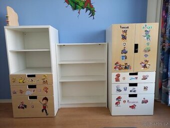 2 skříně IKEA Stuva + knihovnička - 1