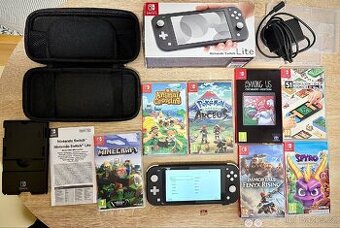 Nintendo Switch lite + 7 her