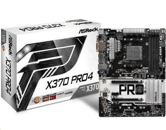 ASRock MB Sc AM4 X370 PRO4, AMD X370, 4xDDR4, VGA - bez I/O