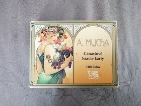 PRODÁM CANASTOVÉ HRACÍ KARTY ALFONS MUCHA - 1