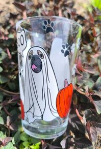 Sklenička Halloween s pejsky - 300 ml