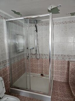 Sprchový kout 120x100 + vanička + baterie