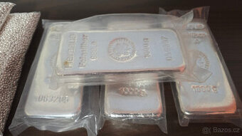 Prodám investiční stříbro Heraeus/Umicore po 1kg kusech
