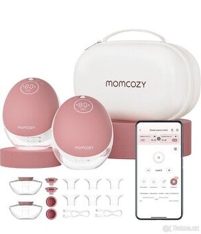 Odsávačka mléka Momcozy M9 Hands-Free Red Double Packs