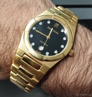 LUXUSNÍ HODINKY JACQUES RICHAL ESTORIL Qwarz 18K 👍👍👍