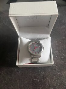 JVD Steel stříbrné + červené (vodotěsné 100metrů)