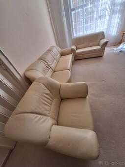 Kožená sedačka rozkladaci