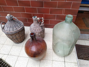 Demižony skleněné - čirý