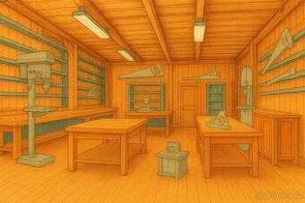 Začínající truhlář hledá stroje