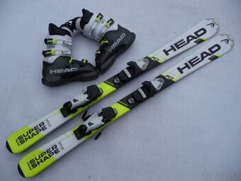 366. Lyže HEAD - 127 cm + boty HEAD 37 eu - set
