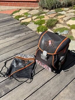 Školní taška step by step Spider s pytlem na přezůvky