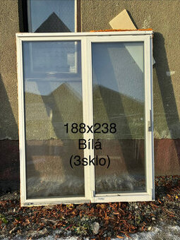 Posuvné dveře PSK, rozměr 1880x2380, 3-sklo