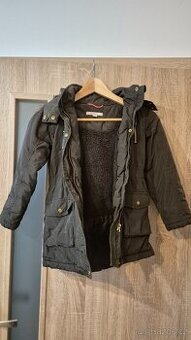 Prodám dětskou zimní bundu ESPRIT, šedá, vel. 116/122