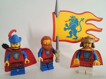 Lego figurky castle Lví král, vojáci, kůň, čabraka,štít