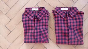 Flanelové košile pro kluky dvojčata
