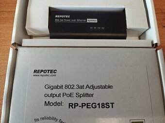 Repotec RP-PEG18DST Gigabit PoE Splitter 5/9/12/18V