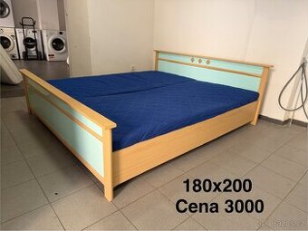 Postel s matracemi 180x200